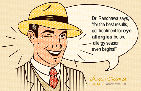 Eye allergies are best treated early in allergy season